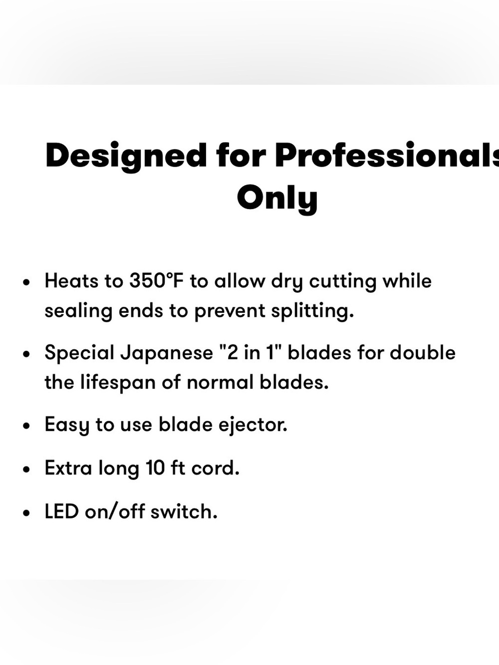 ERGO Professional Hot Razor – Heated Styling & Texturizing Tool NIB - Picture 4 of 8